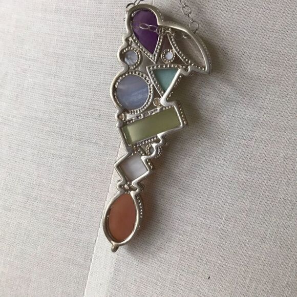 925 silver real amethyst  real stones necklace​ - Picture 8 of 8